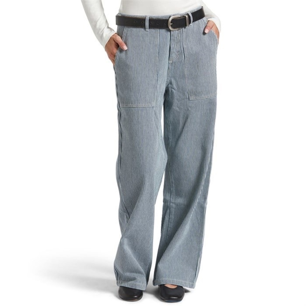 Brixton Blue Wide Leg Corduroy Jeans